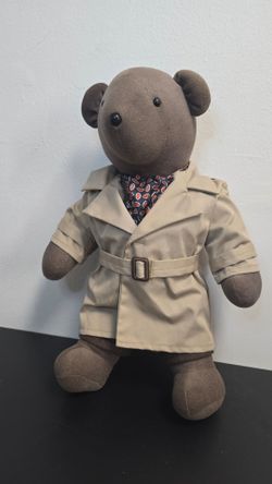 Vintage 1983 Humphrey Bearright North American Bear Co. Trench Coat Bear 18"