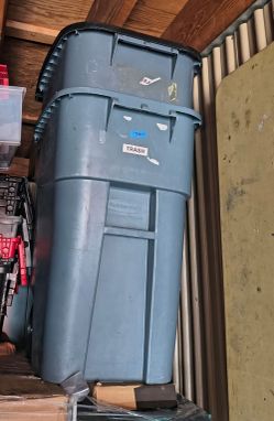 Trash Can Rolling Garbage Barrel