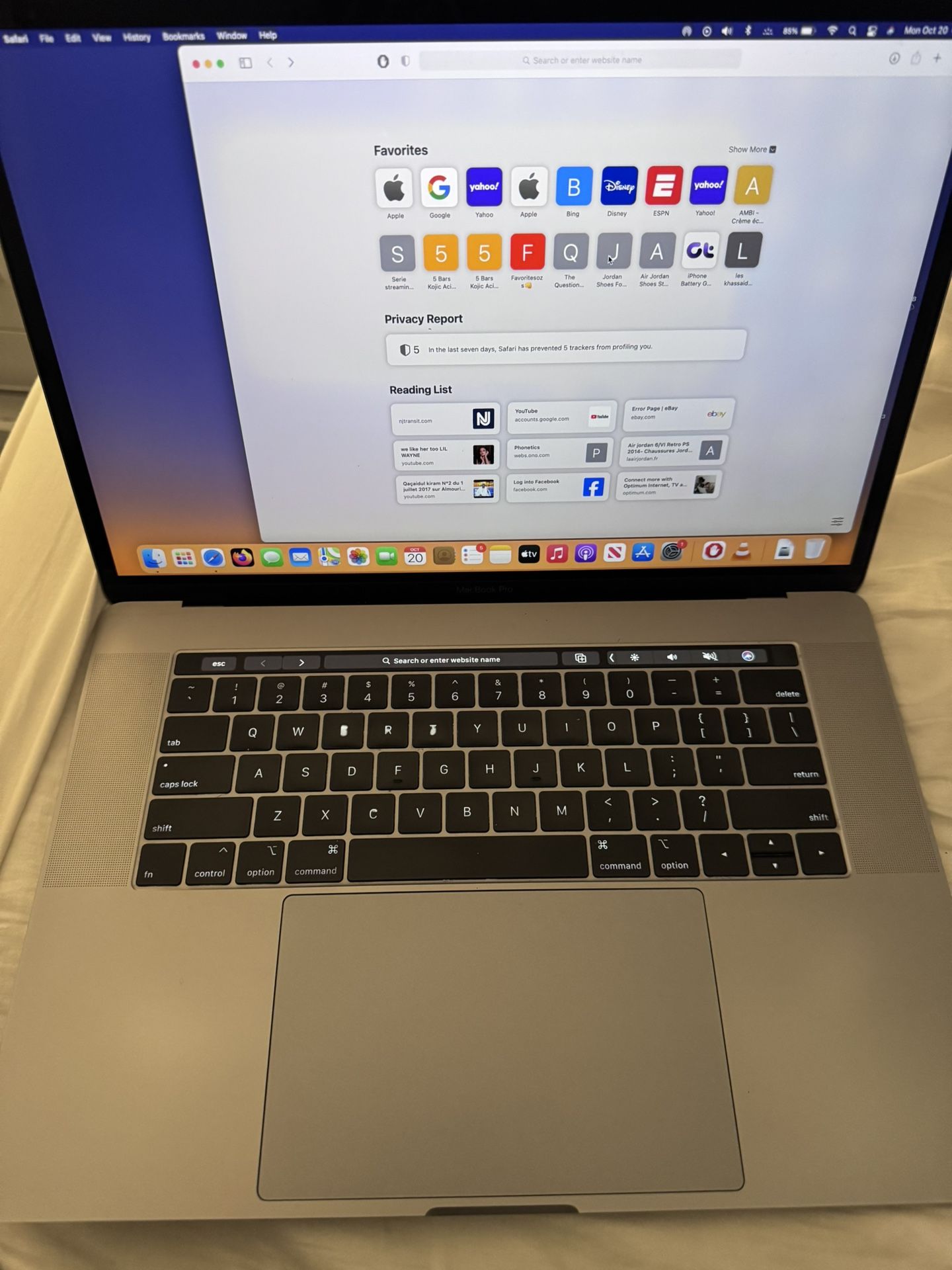 MacBook Pro Touch Bar 15in 2018