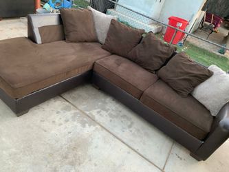 Leather And Brown Microfiber