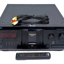 SONY CDP-CX355 300 Disc CD Player with Remote With New Belt 