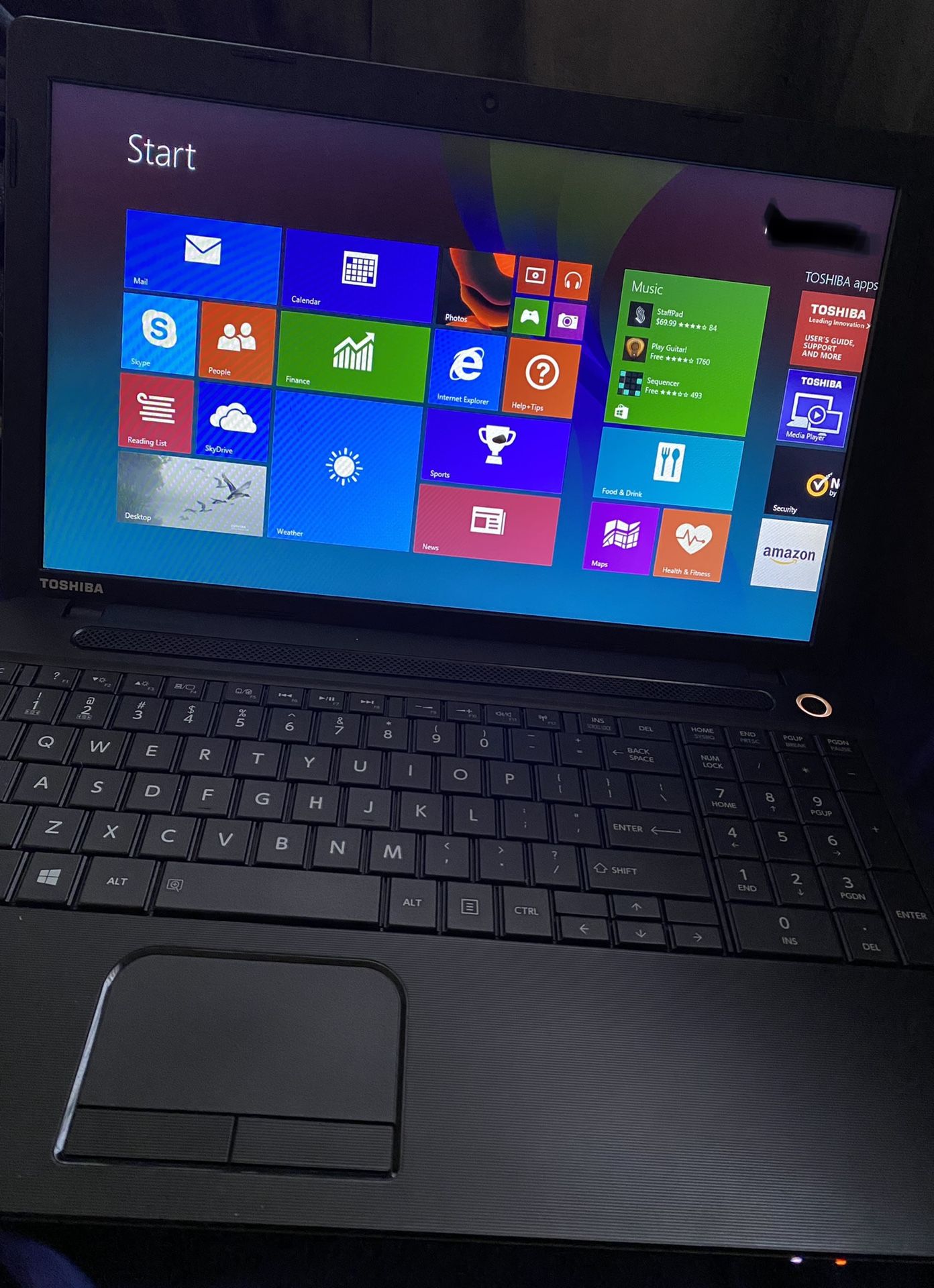 Toshiba Satélite Laptop