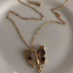 Colorful Butterfly Necklace 