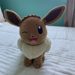Pokemon Winking Eevee Plushie