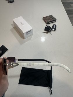 AUTHENTIC Cartier Sunglasses White Buffs