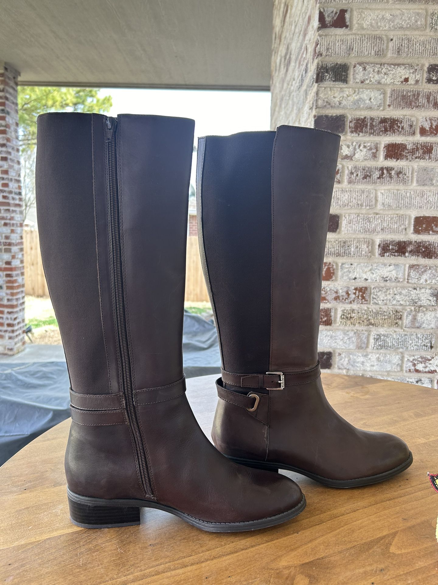 Lauren Ralph, Lauren women’s leather boots, Size 9B