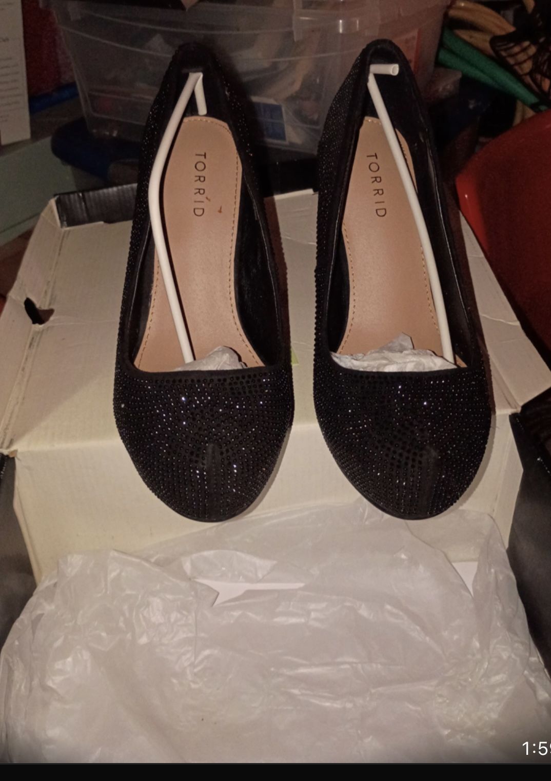 Torrid 4in Heel Black Platform Shoes