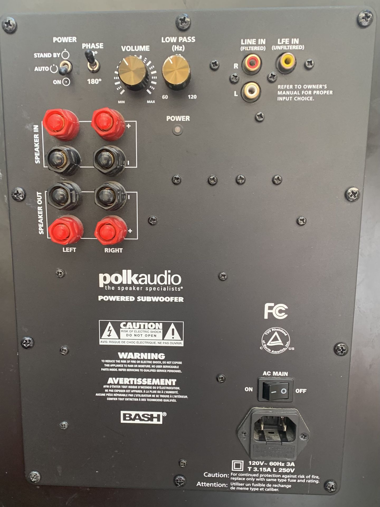 Polk Audio PSW 505 Amp Module $100.00