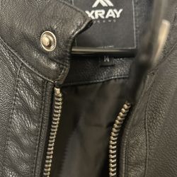 X-ray Faux Leather Jacket