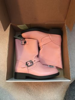 FRYE girls pink boots