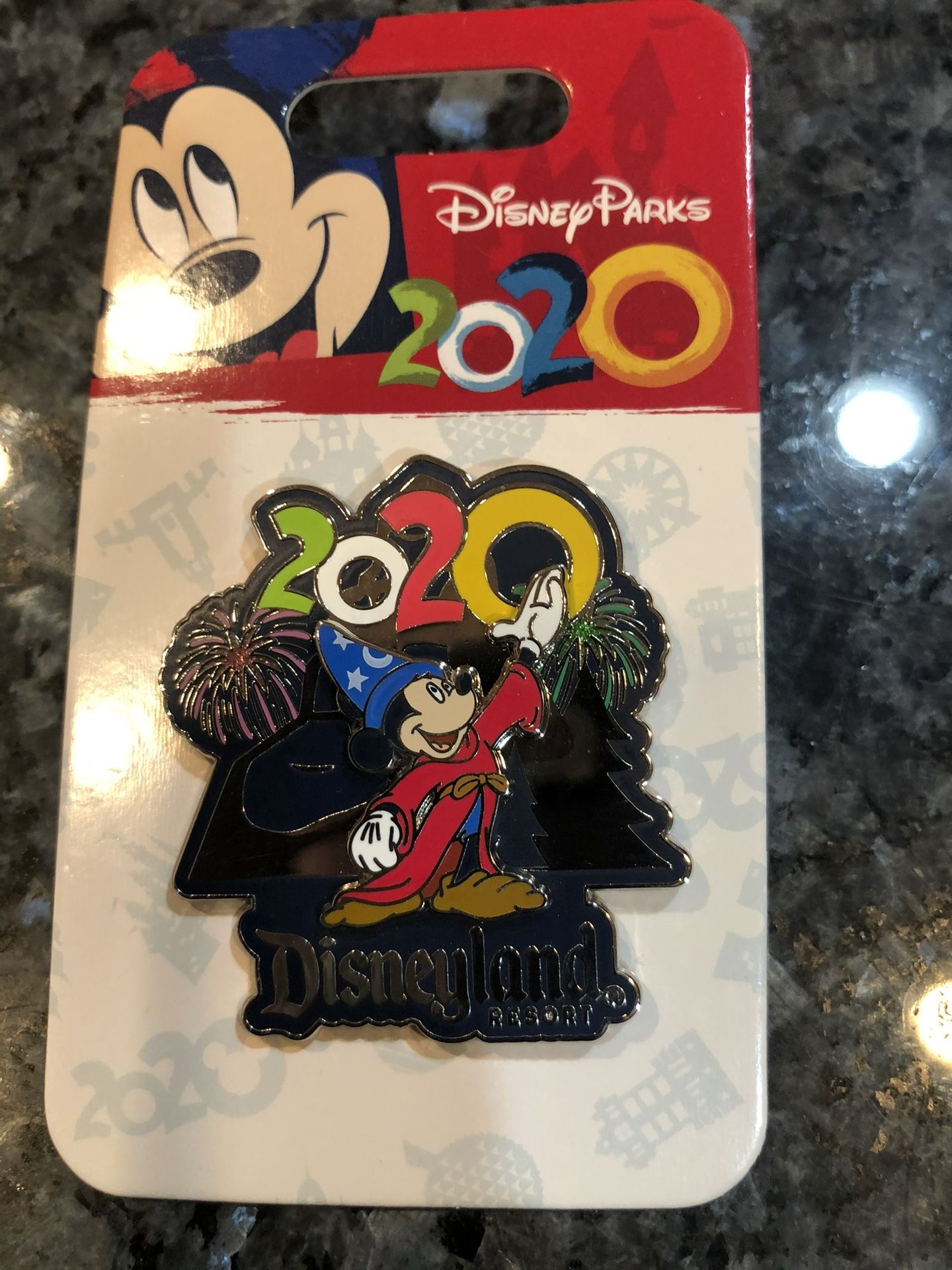 Disney Parks 2020 Fantasia Pin “Mickey Mouse Sorcerer ”. Size 1 3/4 inches long and 1 1/2 inches wide. Brand new on original card.