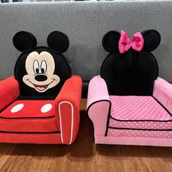 Disney Mickey & Minnie Mouse Kids Chair Set