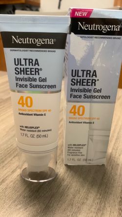 Neutrogena Ultra Sheer Invisible Gel SPF 40 Facial Sunscreen