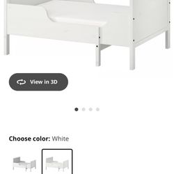 IKEA Extendable Twin Bed (white) Super Clean