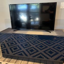 CB2 Fuel Navy Blue Credenza