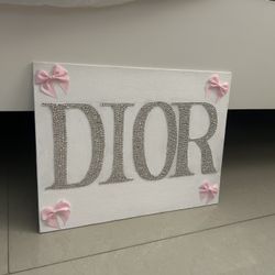 Rhinestone Canvas DIOR
