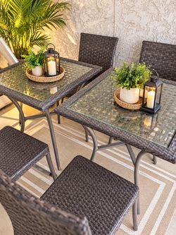 Outdoor Wicker Patio Dining Set
