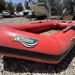 1981 Achilles Inflatable Boat Compact Removable Transom Perfect 4 Cruising
