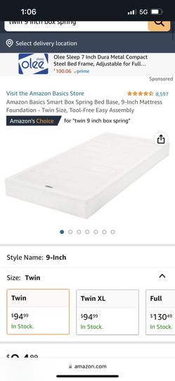 Twin Metal Box Spring New In Box