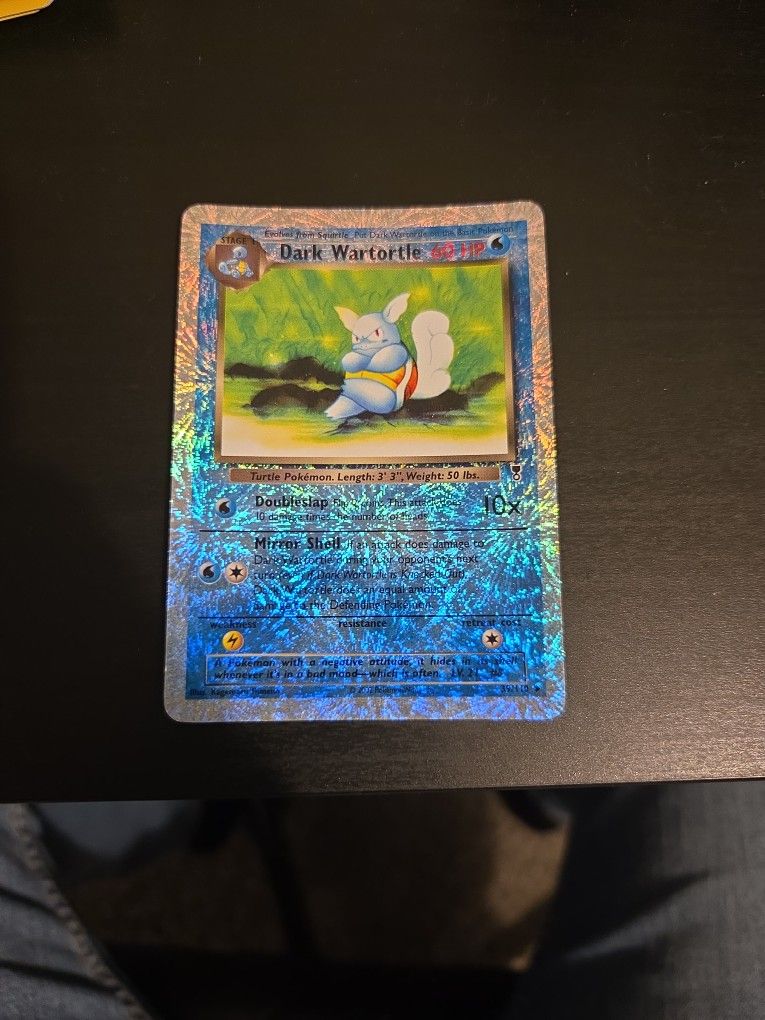 Dark Wartortle Reverse Holo Pokémon Card