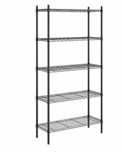 Black tall storage shelf’s ( 2 ) ( open for negotiation )