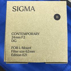 Sigma 24mm F/2 Dg Contemporary Lens