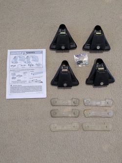 Yakima four Q-towers for round bars with SKS locks.