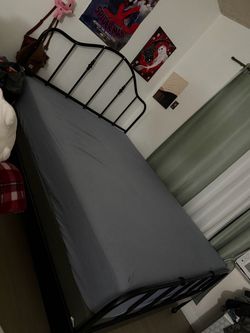 ikea bed frame (includes mattress)