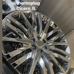 26”  Wheels Rims Tires Sensors Lugs Locks Installation Ready To Roll