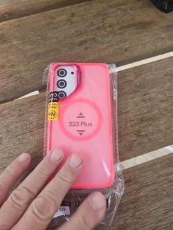Free Samsung S23 pink case