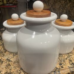 3 Ceramic Storage Canisters