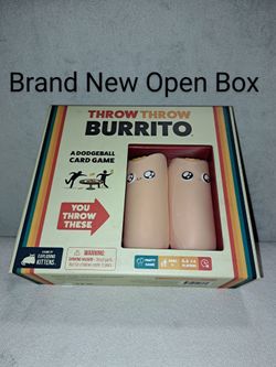 Brand New Open Box Throw Throw Burrito A Dodgeball Card Game (Contents Are Factory Sealed) Fun For The Whole Family