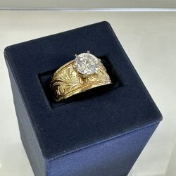 14K Gold Solitaire Ring