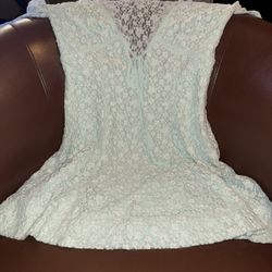 Free People Petra Long Sleeve Lace Mini Dress