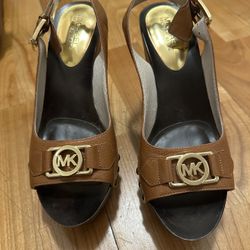 Michael Kors Open Toe Platform Sligback Wedge Sandals
