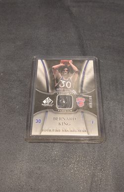 Bernard King SP Game Used Jersey Card (UpperDeck 2006-07) Numbered to 100