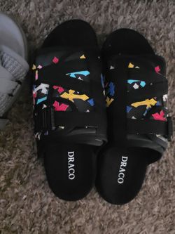Draco Slide Sandals Multicolor Print