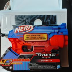 Nerf Gun Alpha Strike BOA RC-6 Hasbro with 6 Elite Darts