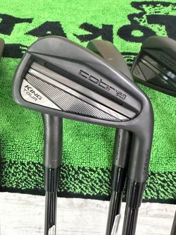 Cobra King Tour Black Iron Set 4-PW Stiff Flex Mint