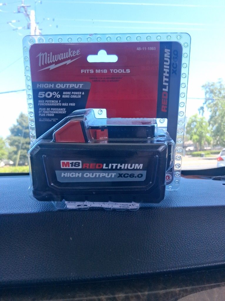 M18 Milwuakee Xc 6.0 Battery...6.0