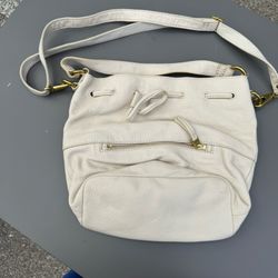 White Faux Leather Women’s Handbag 