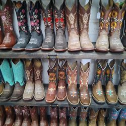 Botas De Piel De México Cómodas Para Mujer Rodeo 
