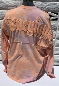 Disneyland Peach Tie-Dye Spirit Jersey Lightweight Disney * Size Medium
