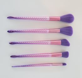 new 5 Pcs purple makeup brush set