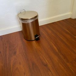 Gold Trash Can
