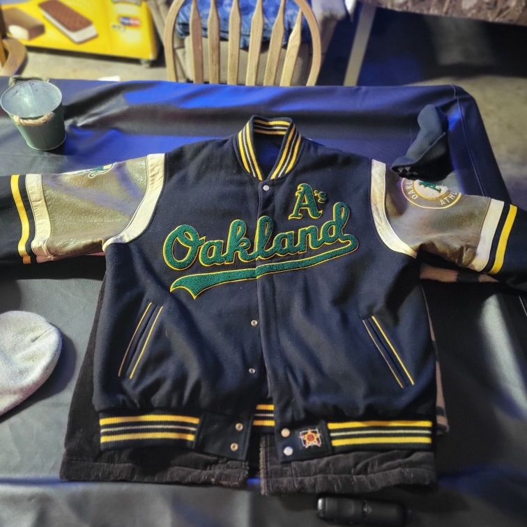 Oakland Athletics Letterman Jacket Xl 