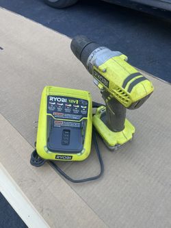 Ryobi Drill With Lithium Battery And Charger