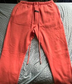 Fear of God Essentials Sweatpants Coral size large