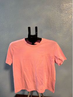 ZARA Knit Hot Pink Short Sleeve Crew Neck Top Women's Size Large Pullover Solid