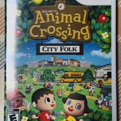 Animal Crossing: City Folk (Nintendo Wii, 2008) Complete CIB Tested/Works!